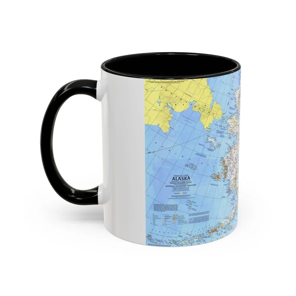 USA - Alaska (1975) (Map) Accent Coffee Mug-Go Mug Yourself