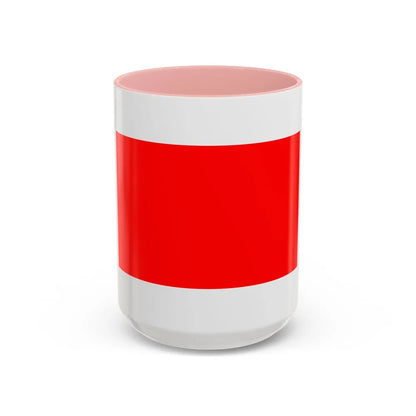 Flag of Hamrun Malta - Accent Coffee Mug-15oz-Pink-Go Mug Yourself