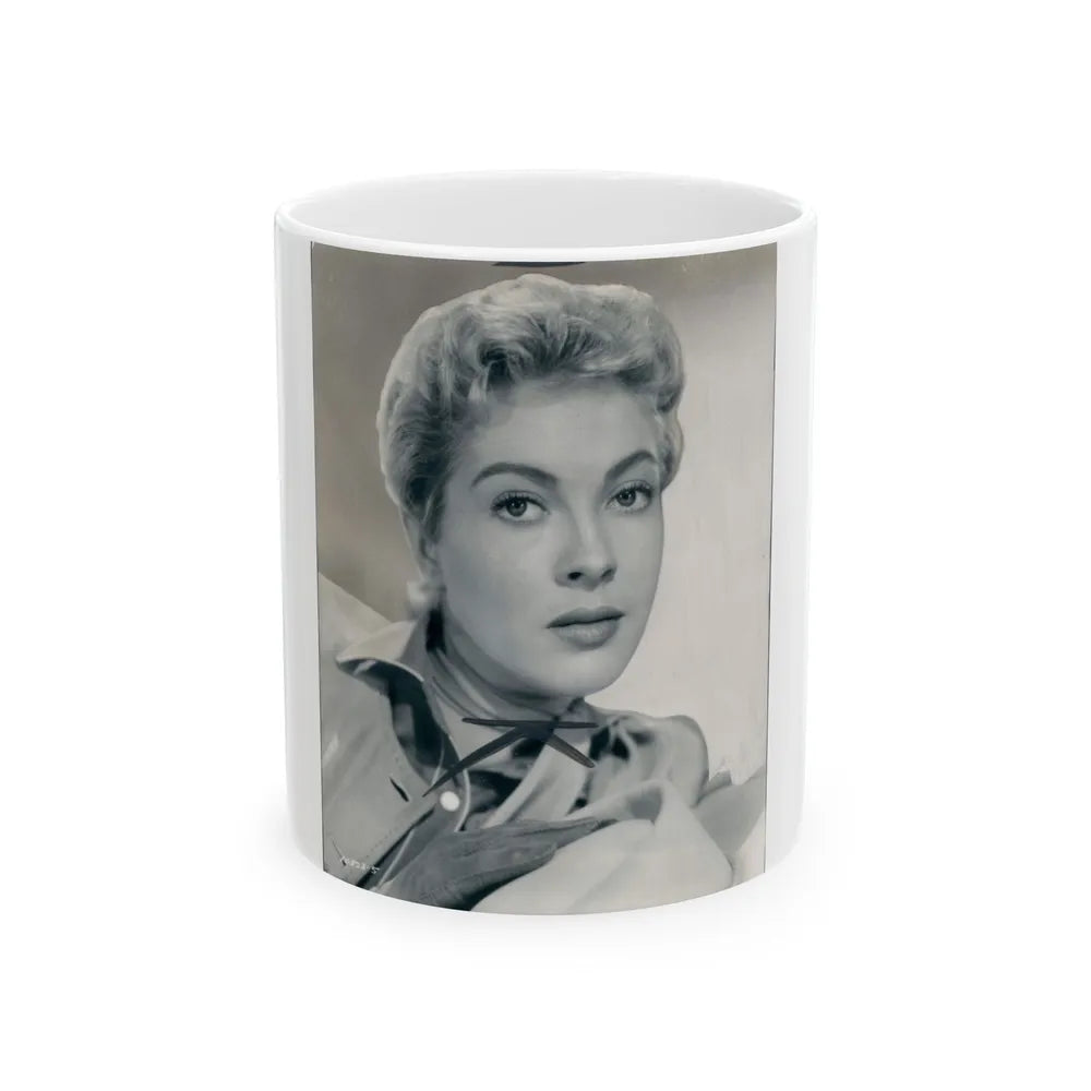 Lori Nelson #19 (Vintage Female Icon) White Coffee Mug-11oz-Go Mug Yourself