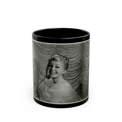 Greta Thyssen #56 (Vintage Female Icon) Black Coffee Mug-11oz-Go Mug Yourself