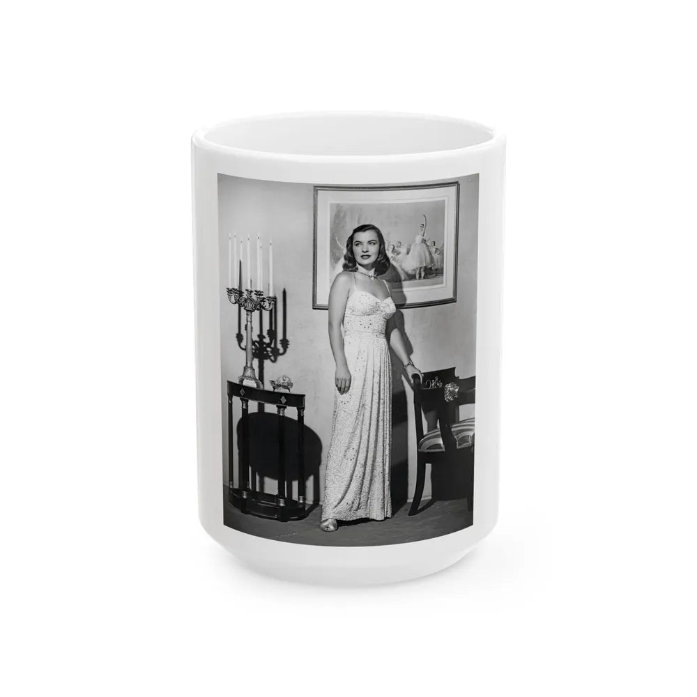 Ella Raines #175 (Vintage Female Icon) White Coffee Mug-15oz-Go Mug Yourself