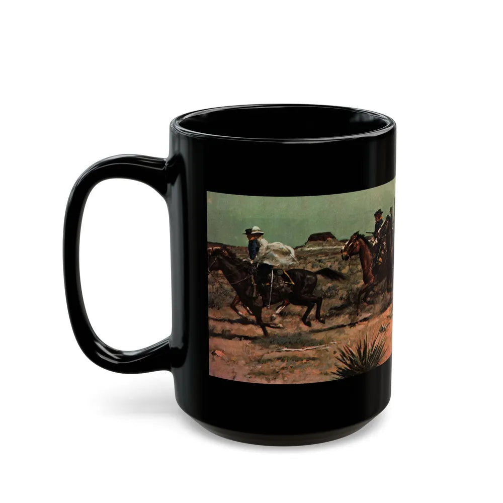 Duty, Collier's, November 22, 1952, Illustration by Donald Teague as Edwin Dawes - Black Coffee Mug-Go Mug Yourself