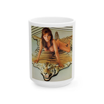 Victoria Vetri #108 - Topless (Vintage Female Icon) White Coffee Mug-15oz-Go Mug Yourself