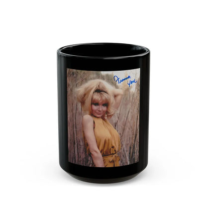 Francine York #19 (Vintage Female Icon) Black Coffee Mug-15oz-Go Mug Yourself