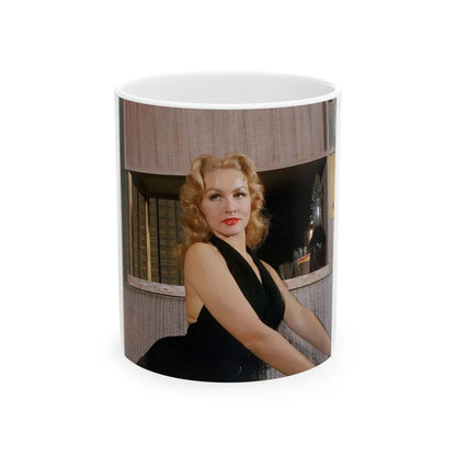 Julie Newmar #439 (Vintage Female Icon) White Coffee Mug-11oz-Go Mug Yourself