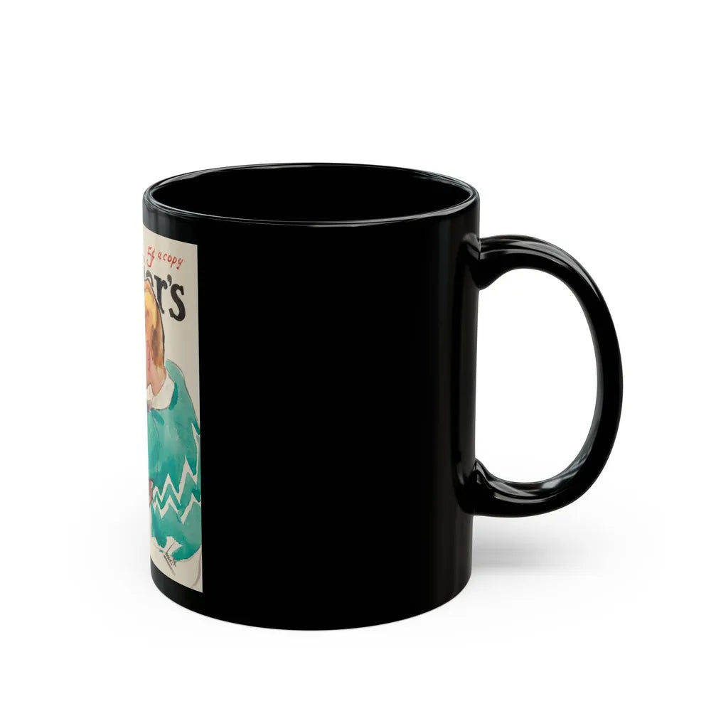 Collier's magazine preliminary cover, early 1930s - Black Coffee Mug-Go Mug Yourself