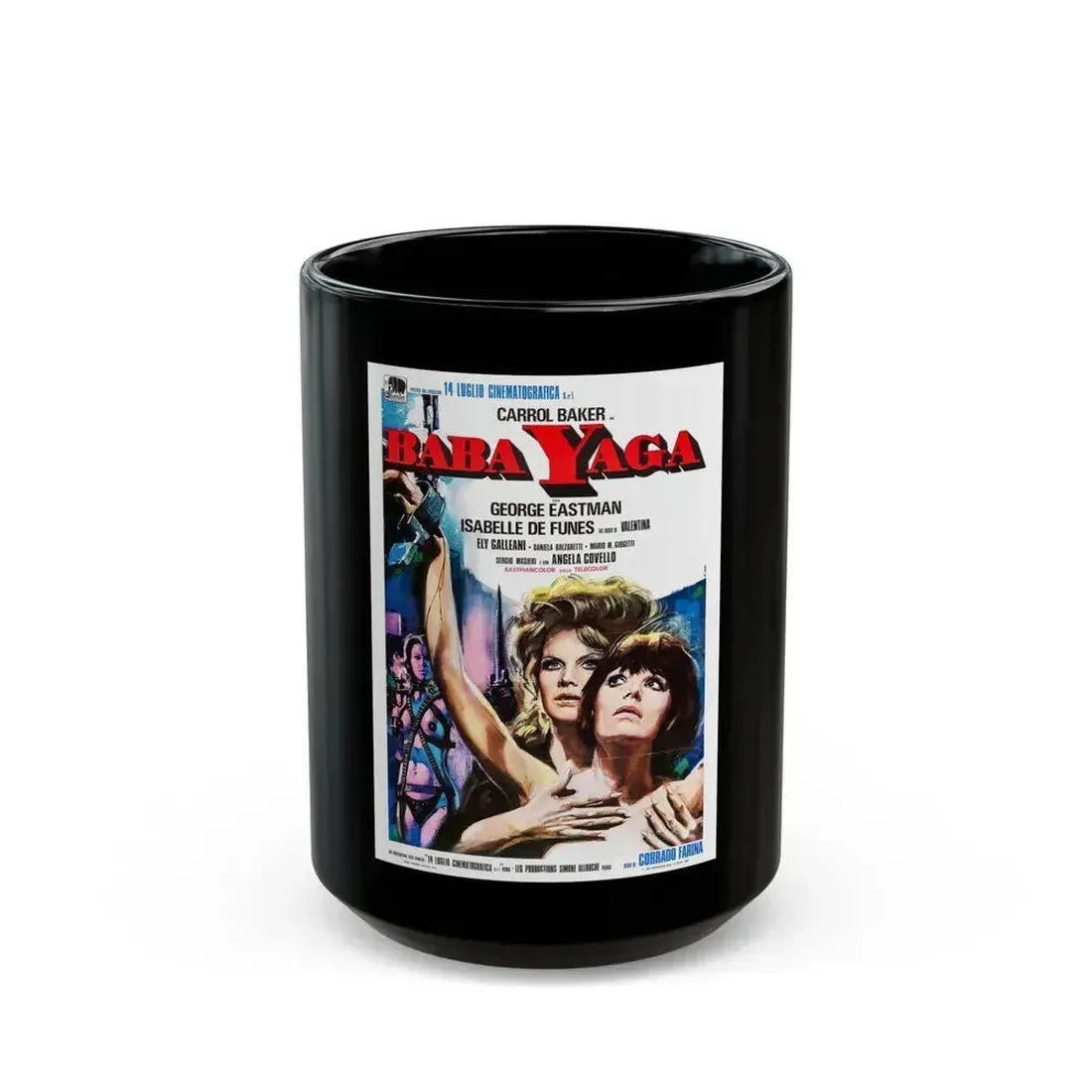 BABA YAGA 1952 Movie Poster - Black Coffee Mug 15oz - Go Mug Yourself