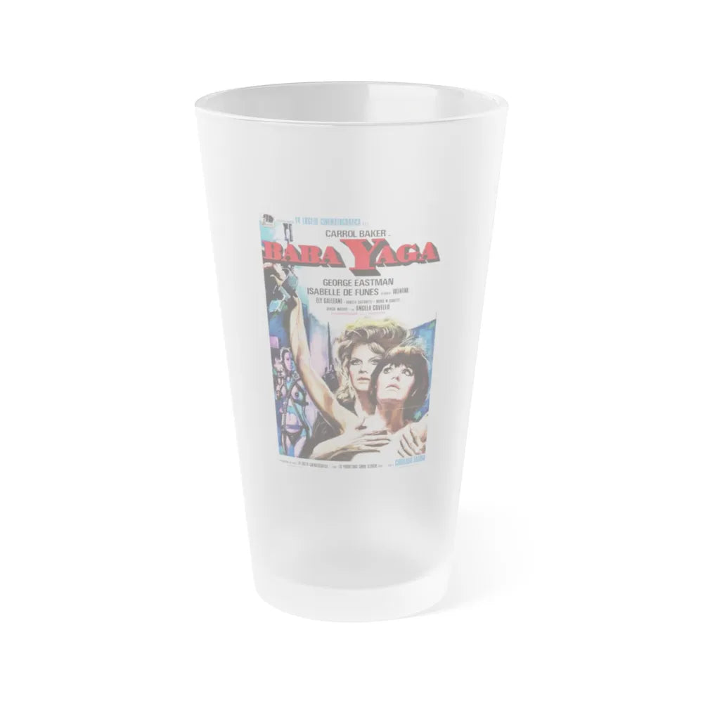 BABA YAGA 1952 Movie Poster - Frosted Pint Glass 16oz-16oz-Frosted-Go Mug Yourself