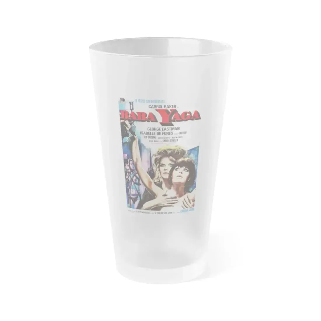 BABA YAGA 1952 Movie Poster - Frosted Pint Glass 16oz 16oz Frosted - Go Mug Yourself