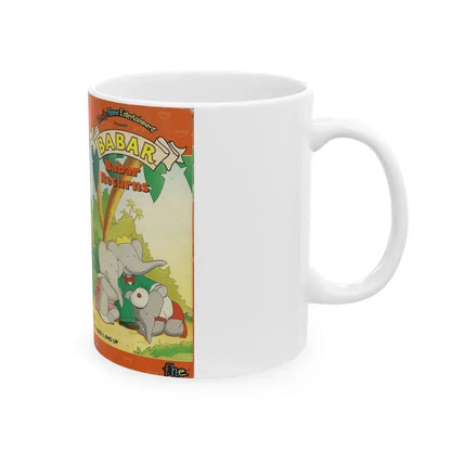 BABAR BABAR RETURNS (VHS COVER) - White Coffee Mug - Go Mug Yourself