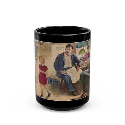 Babe In Disgrace by R. Ross Annett, 1950 - Black Coffee Mug 15oz - Go Mug Yourself