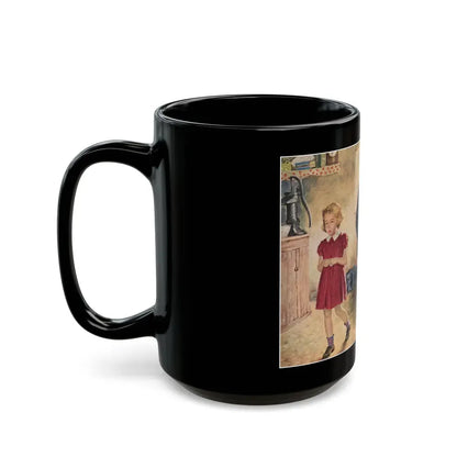 Babe In Disgrace by R. Ross Annett, 1950 - Black Coffee Mug - Go Mug Yourself