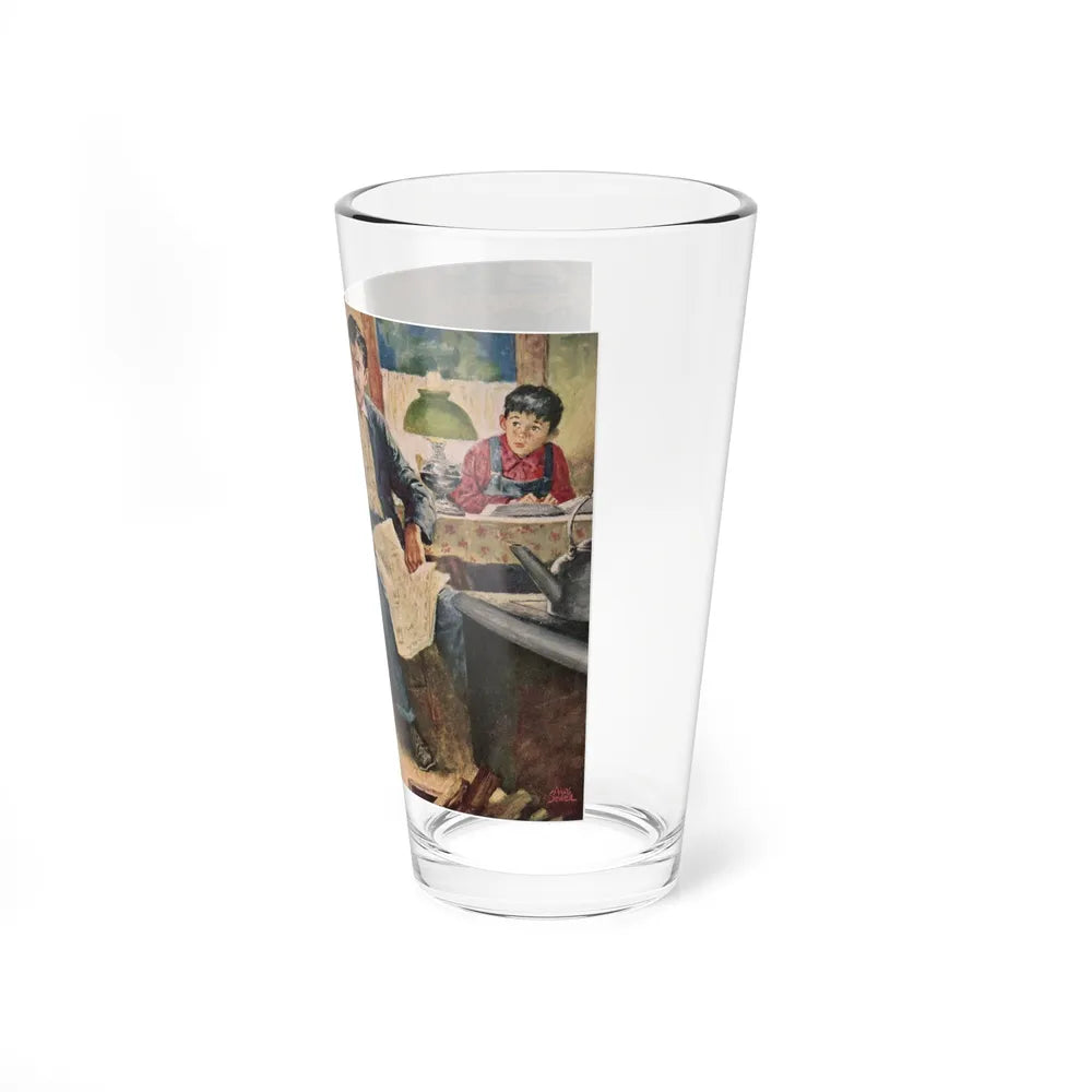 Babe In Disgrace by R. Ross Annett, 1950 (Magazine Illustration) Pint Glass 16oz-Go Mug Yourself