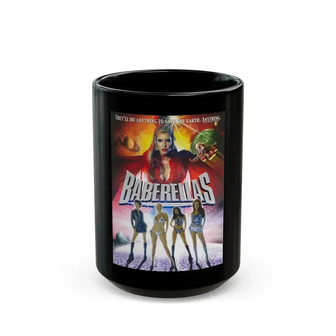 BABERELLAS 2003 Movie Poster - Black Coffee Mug 15oz - Go Mug Yourself