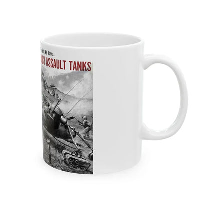 Baby Assault Tanks, Modern Mechanix, 1952 - White Coffee Mug - Go Mug Yourself