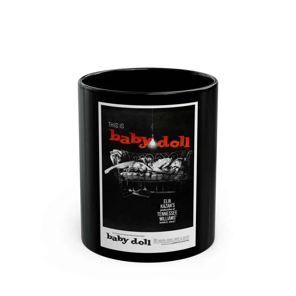 BABY DOLL 1956 Movie Poster - Black Coffee Mug-11oz-Go Mug Yourself