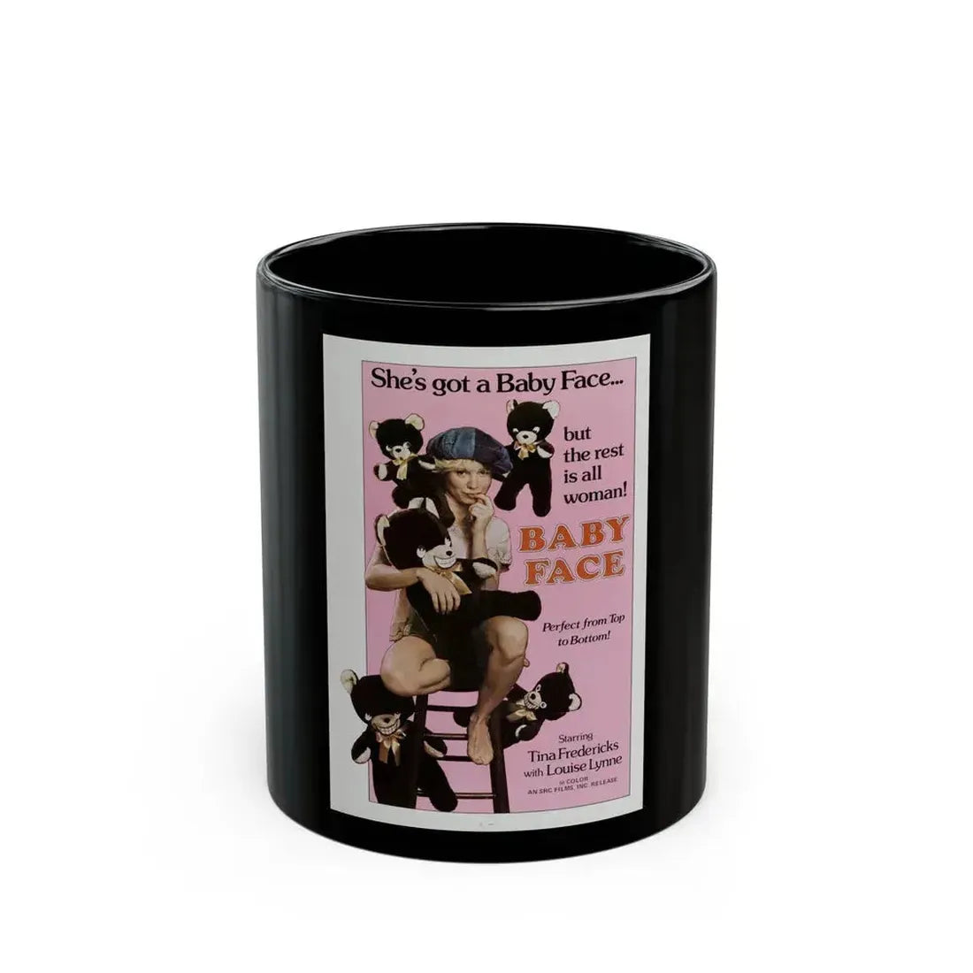 BABY FACE 1978 Movie Poster - Black Coffee Mug 11oz - Go Mug Yourself