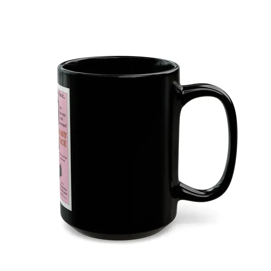 BABY FACE 1978 Movie Poster - Black Coffee Mug - Go Mug Yourself