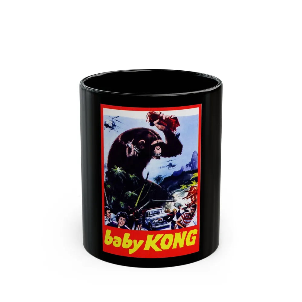 BABY KONG (UNRELEASED) 1976 Movie Poster - Black Coffee Mug-11oz-Go Mug Yourself