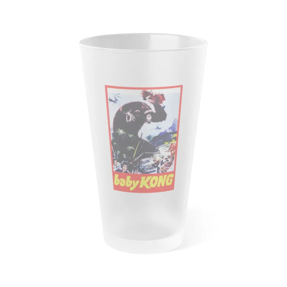 BABY KONG (UNRELEASED) 1976 Movie Poster - Frosted Pint Glass 16oz-16oz-Frosted-Go Mug Yourself