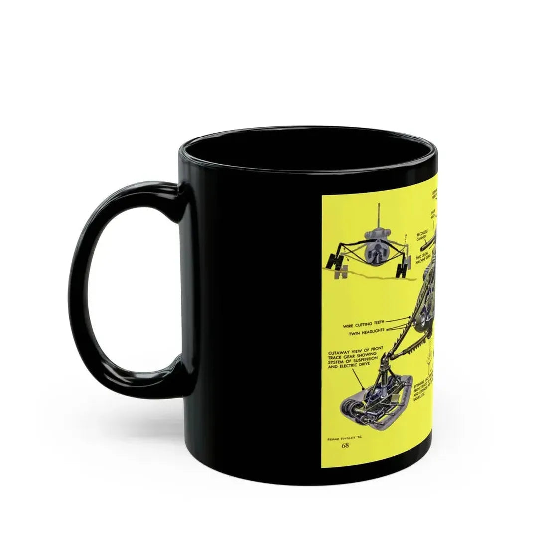 Baby Tank, 1952 - Black Coffee Mug - Go Mug Yourself