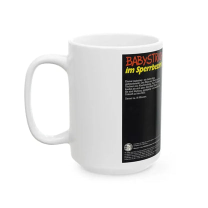BABYSTRICH IM SPERRBEZIRK (VHS COVER) - White Coffee Mug - Go Mug Yourself
