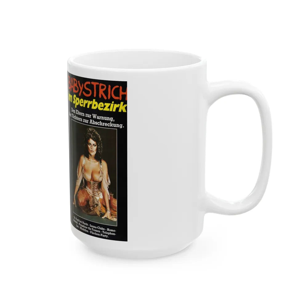 BABYSTRICH IM SPERRBEZIRK (VHS COVER) - White Coffee Mug-Go Mug Yourself