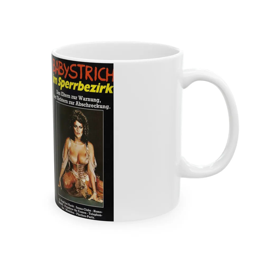 BABYSTRICH IM SPERRBEZIRK (VHS COVER) - White Coffee Mug-Go Mug Yourself