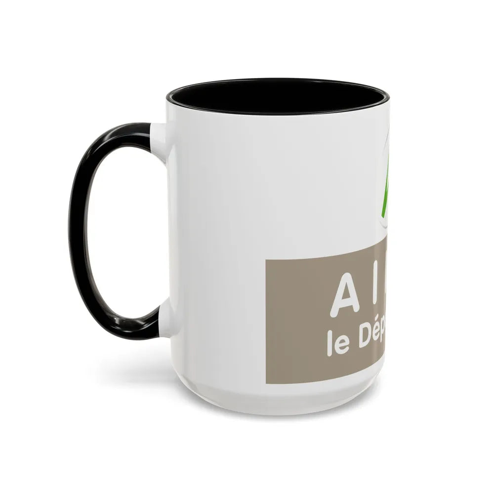 Flag of Allier France - Accent Coffee Mug-Go Mug Yourself