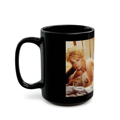 Kim Novak #255 (Vintage Female Icon) Black Coffee Mug-Go Mug Yourself