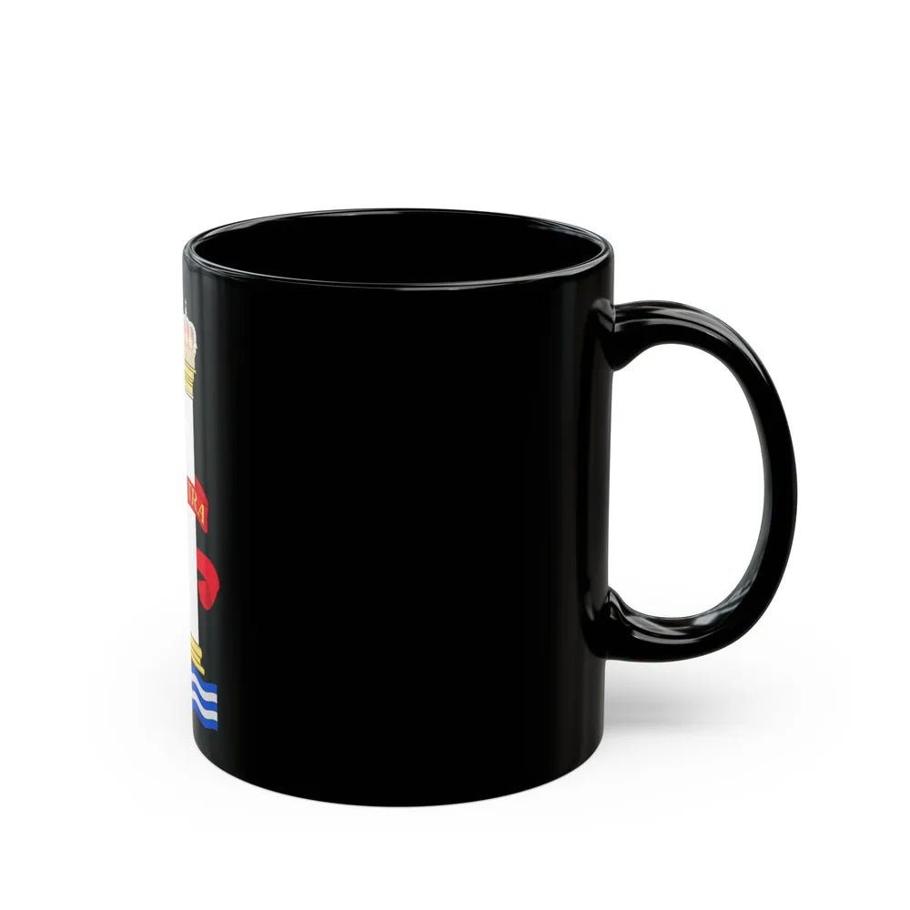 Pillars of Hercules - Black Coffee Mug-Go Mug Yourself