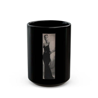 Kim Novak #183 - Scanned Mag. 66 Photos (Vintage Female Icon) Black Coffee Mug-15oz-Go Mug Yourself