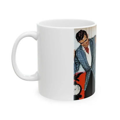 Bachelor at Heart, Redbook, March 1959 - White Coffee Mug - Go Mug Yourself
