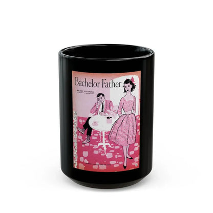 Bachelor Father, Redbook, April 1957 - Black Coffee Mug 15oz - Go Mug Yourself
