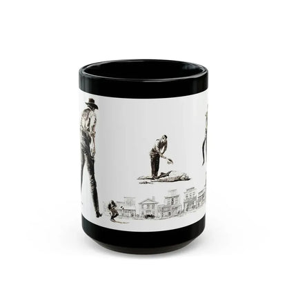 Bachelor Magazine Illustration - Black Coffee Mug 15oz - Go Mug Yourself