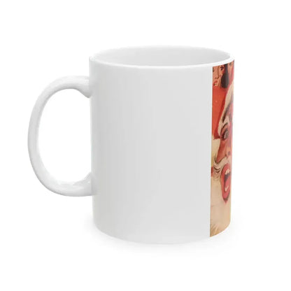 Bachelor Santa Claus (1), Cosmopolitan Illustration, December 1958 - White Coffee Mug - Go Mug Yourself