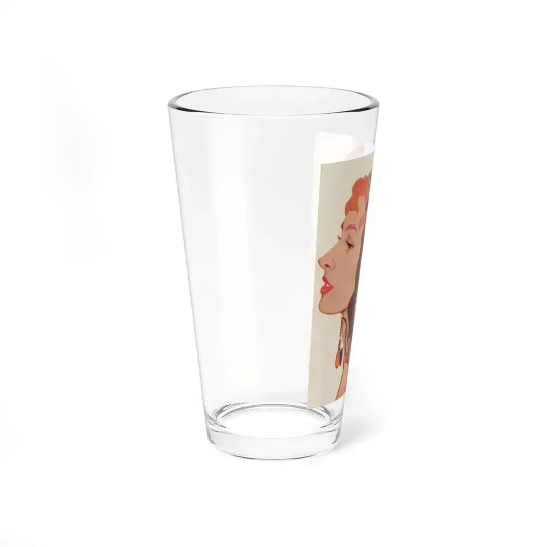 Bachelor Santa Claus (2), Cosmopolitan Illustration, December 1958 (Magazine Illustration) Pint Glass 16oz - Go Mug Yourself