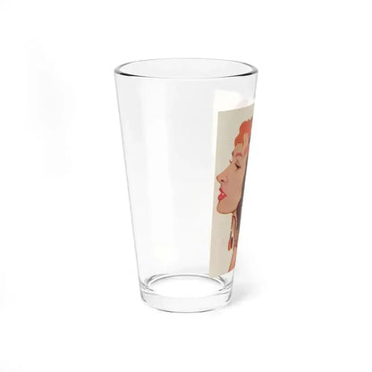 Bachelor Santa Claus (2), Cosmopolitan Illustration, December 1958 (Magazine Illustration) Pint Glass 16oz - Go Mug Yourself