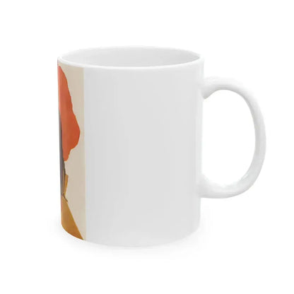 Bachelor Santa Claus (2), Cosmopolitan Illustration, December 1958 - White Coffee Mug - Go Mug Yourself