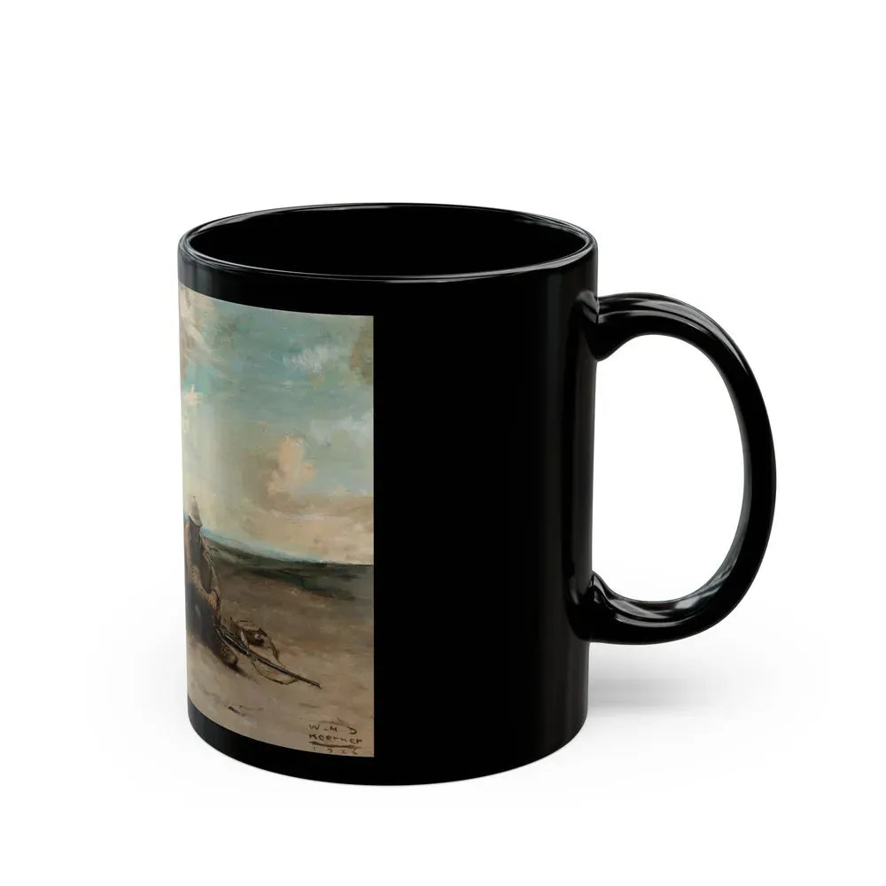 Back from Beyond, The Saturday Evening Post interior illustration, 1926 - Black Coffee Mug - Go Mug Yourself