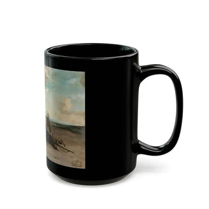 Back from Beyond, The Saturday Evening Post interior illustration, 1926 - Black Coffee Mug - Go Mug Yourself