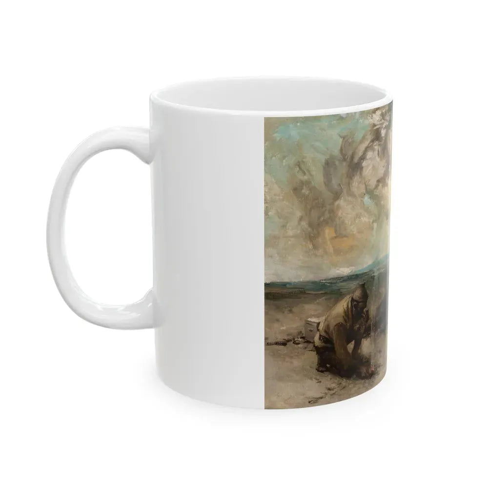 Back from Beyond, The Saturday Evening Post interior illustration, 1926 - White Coffee Mug - Go Mug Yourself