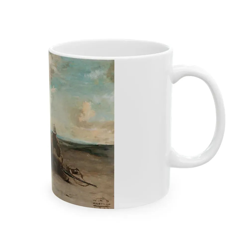Back from Beyond, The Saturday Evening Post interior illustration, 1926 - White Coffee Mug - Go Mug Yourself