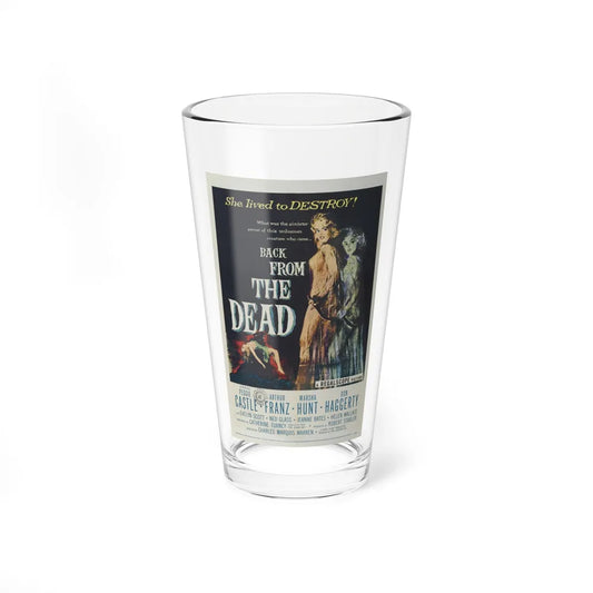 BACK FROM THE DEAD 1957 Movie Poster - Pint Glass 16oz-16oz-Go Mug Yourself