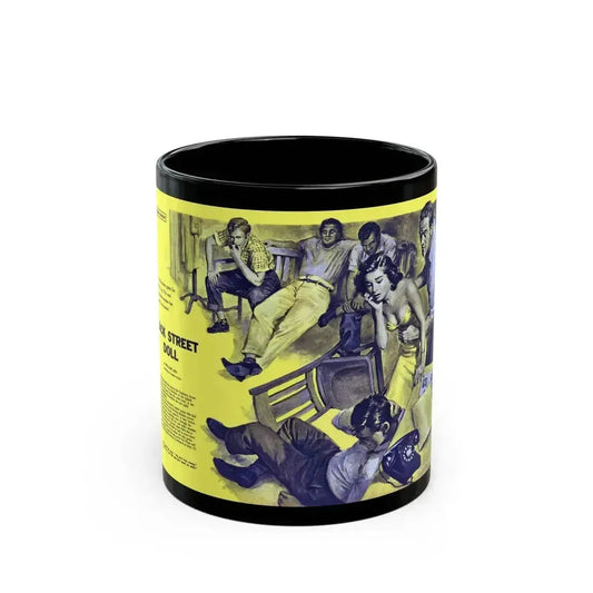 Back Street Doll, Male magazine, December 1956 - Black Coffee Mug 11oz - Go Mug Yourself