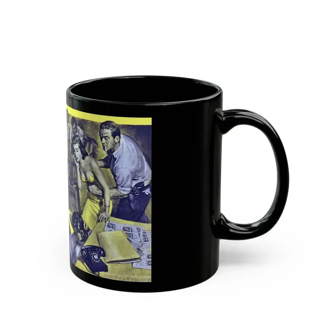 Back Street Doll, Male magazine, December 1956 - Black Coffee Mug - Go Mug Yourself