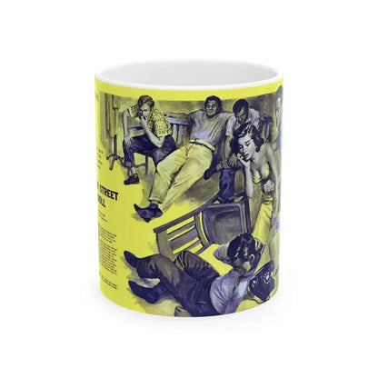 Back Street Doll, Male magazine, December 1956 - White Coffee Mug 11oz - Go Mug Yourself
