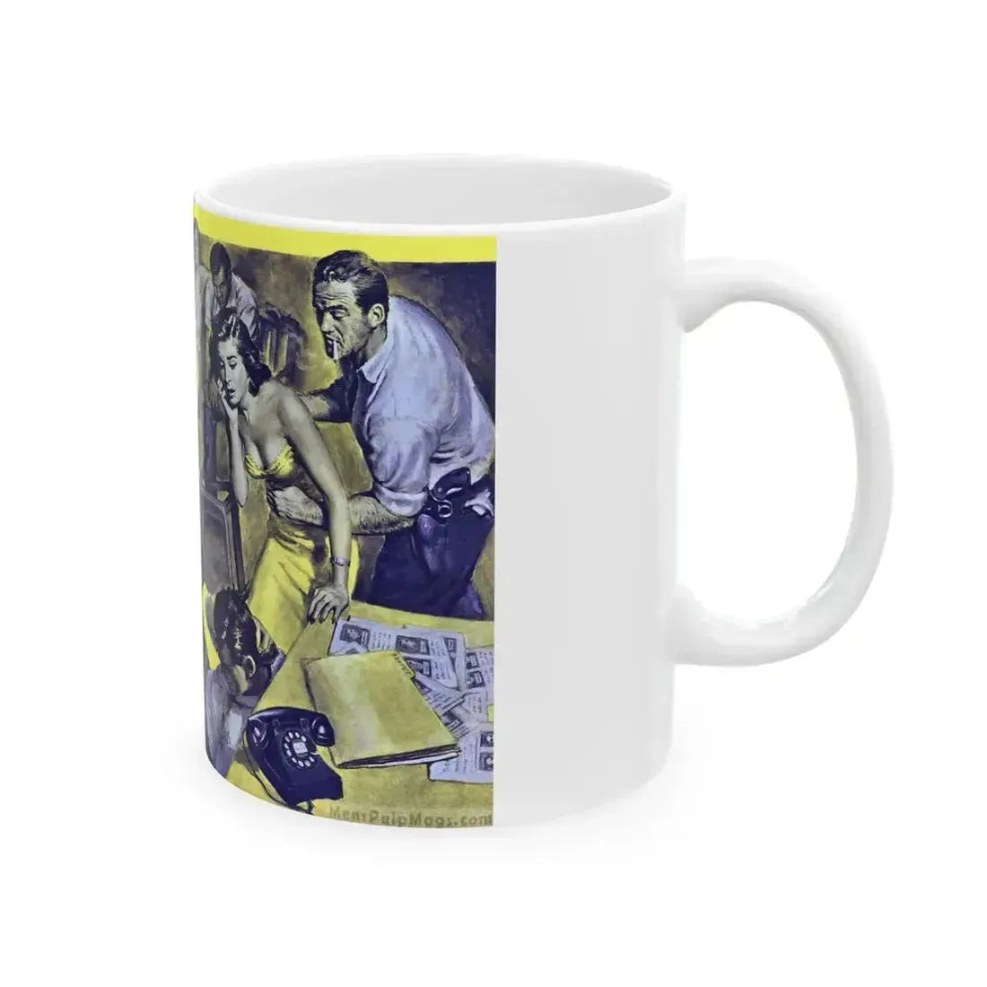 Back Street Doll, Male magazine, December 1956 - White Coffee Mug - Go Mug Yourself