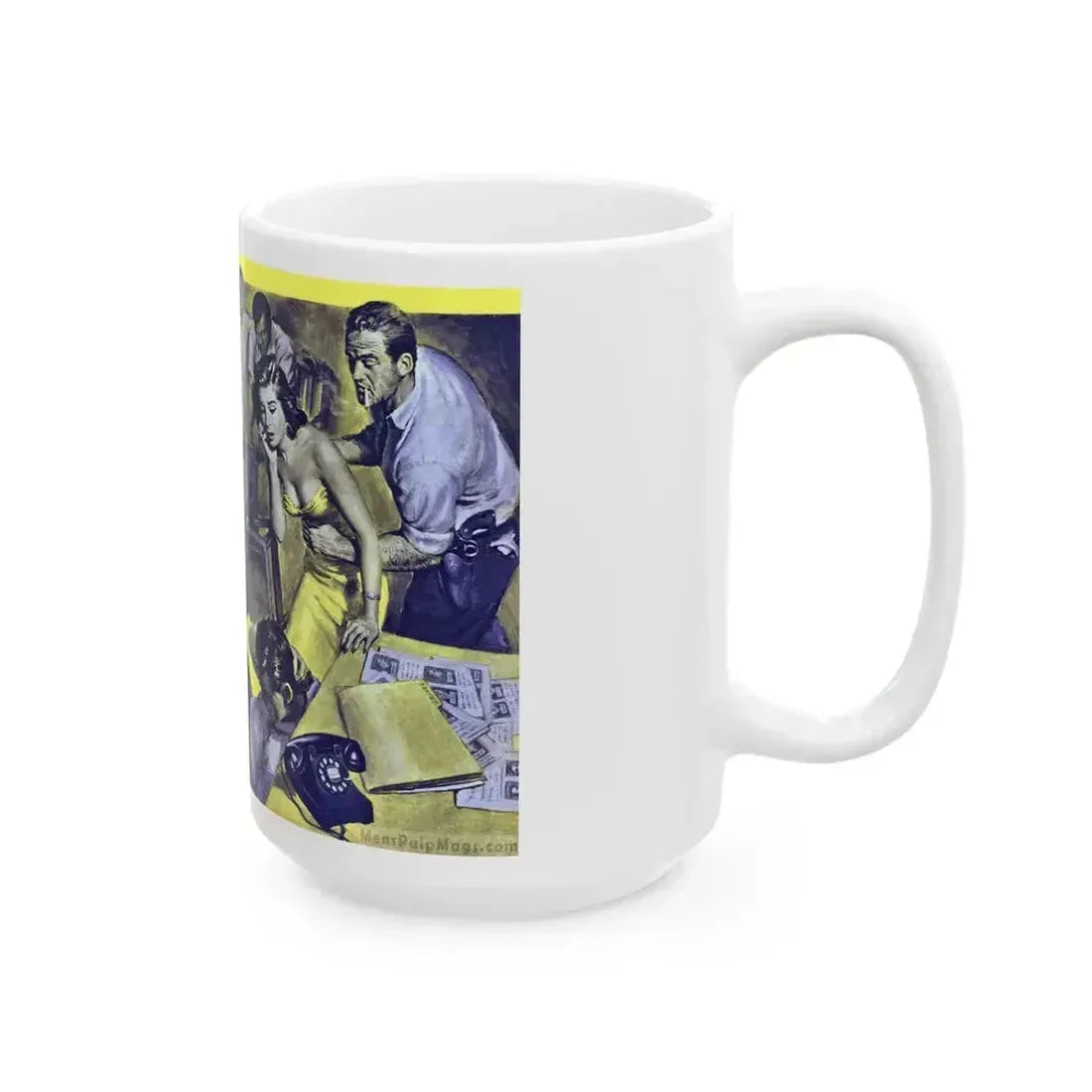 Back Street Doll, Male magazine, December 1956 - White Coffee Mug - Go Mug Yourself