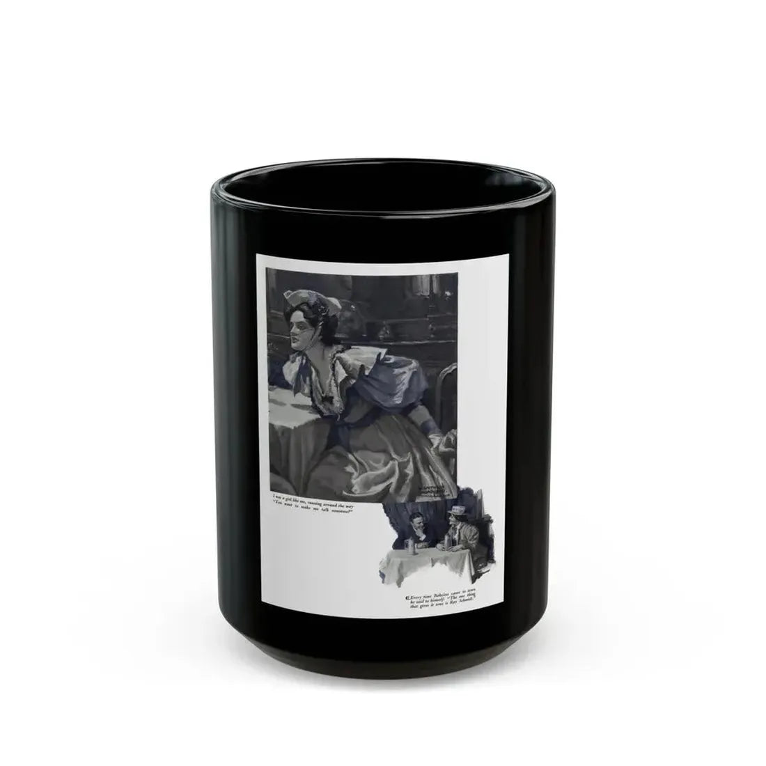 Back Streets, part 1 (2), Cosmopolitan, September 1930 - Black Coffee Mug 15oz - Go Mug Yourself